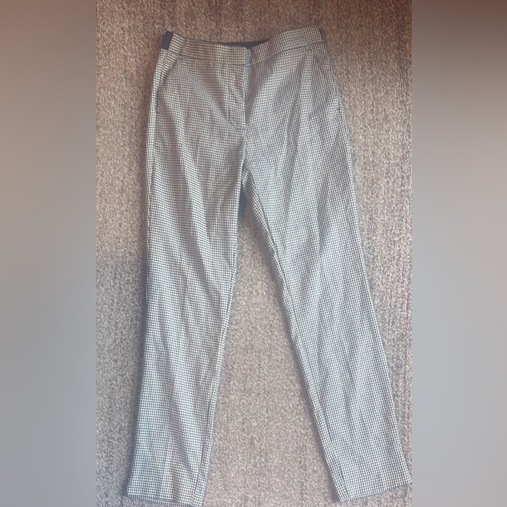 Zara Skinny Black and White houndstooth pants